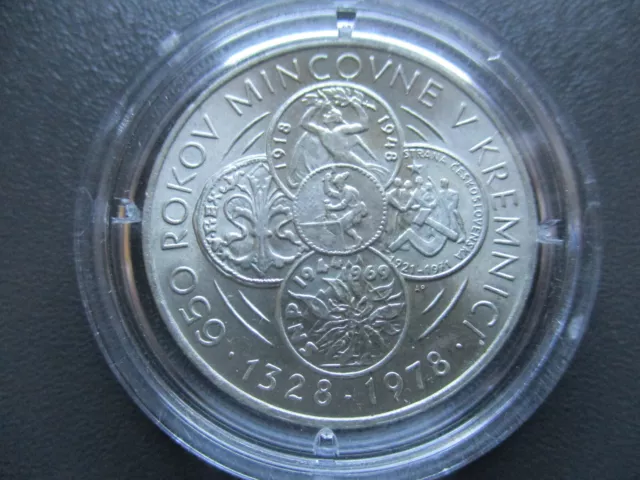 Münze Tschechoslovakei 50 Korun 1978 silber 3