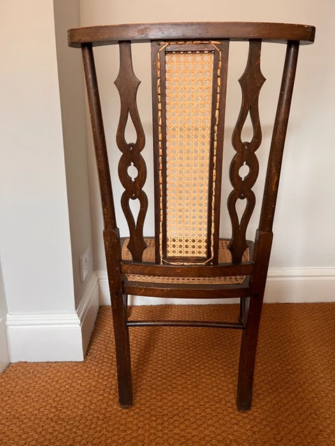 Antique cane seat/back chair 2
