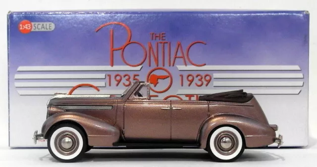 Brooklin 1/43 Scale PC02 - 1937 Pontiac Deluxe 6 4Dr Convertible Sedan - Brown