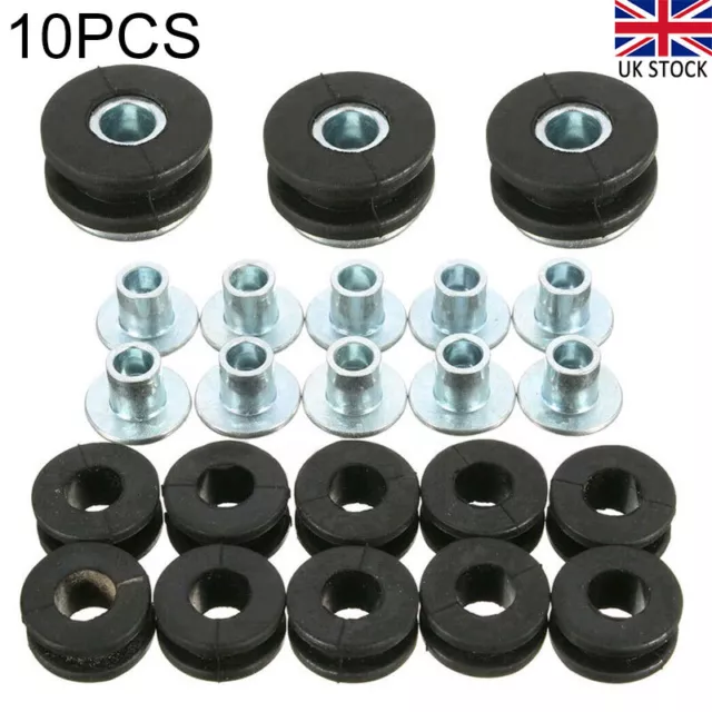 10x Motorcycle Rubber Grommets Bolt new for Honda Yamaha Suzuki Kawasaki Fairing