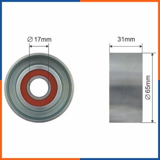 Galet tendeur de courroie d'accessoire pour HYUNDAI | 2528125000, E20314BTA