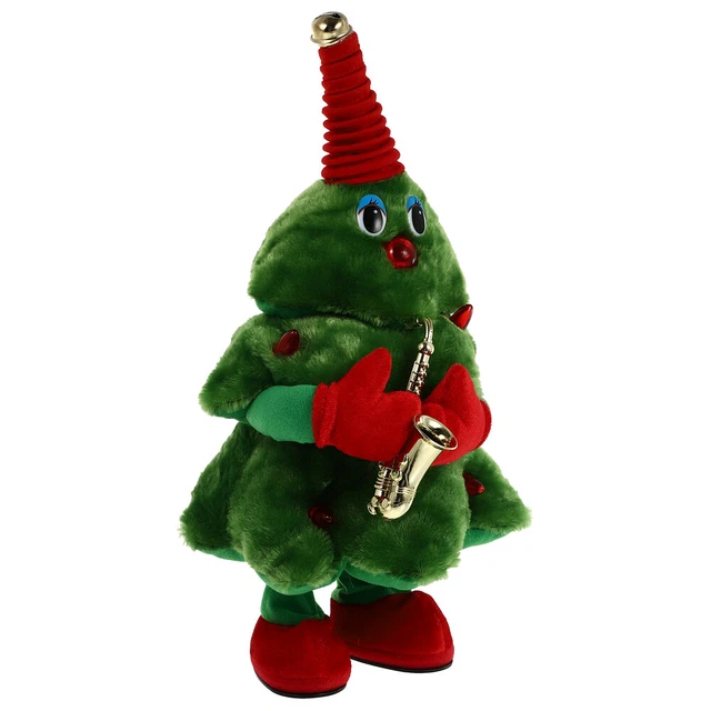 Bambola musicale albero di Natale giocattoli elettrici componente elettronico albero di Natale rosso