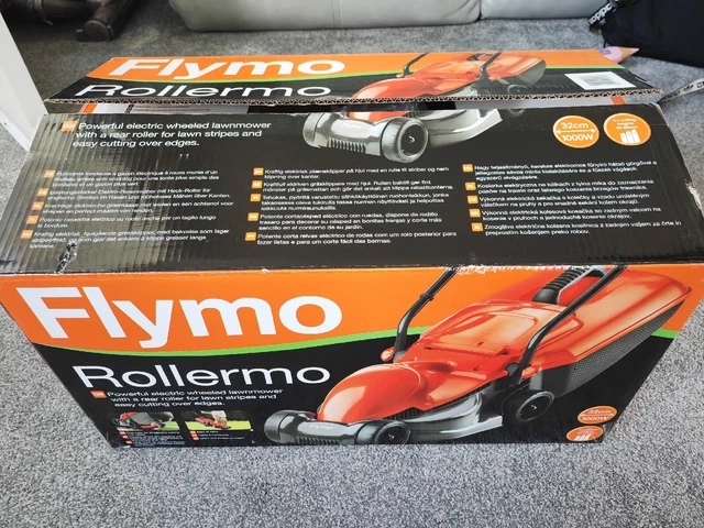 Flymo Rollermo Lawnmower Empty Box with all Packaging