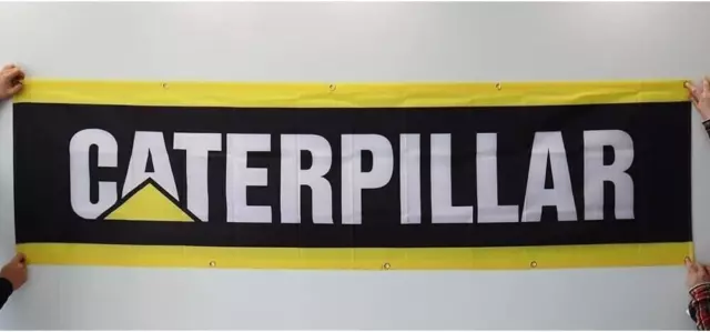 Caterpillar Cat Diesel Power 2x8FT Flag Banner Heavy Equipment Logo 4 Garage New