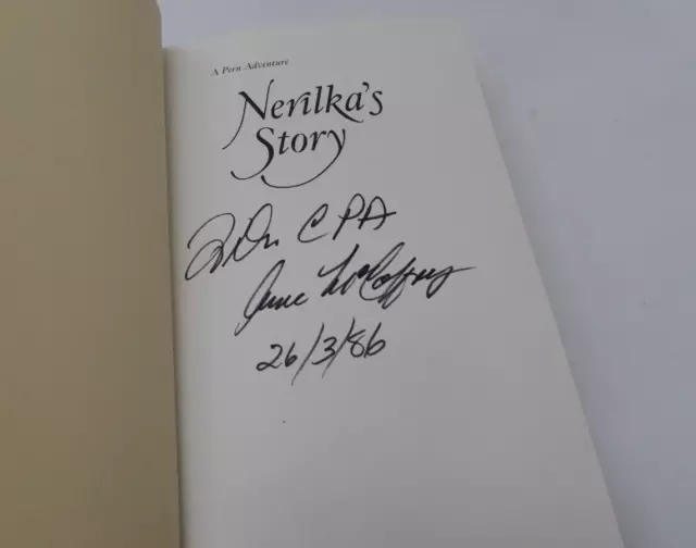Anne McCaffrey / Nerilka's Story A Pern Adventure *SIGNED* (HC, 1986, 1st Ed)