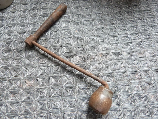 CLEF CLÉ MANIVELLE horloge pendule comtoise Laiton N°11 carré de 5,00