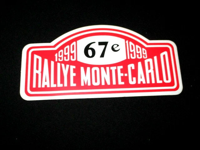Pegatina Placa FIA WRC Rallye de Montecarlo 2014