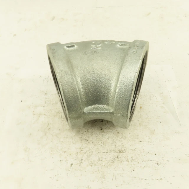3" NPT Galvanized 45° Elbow Pipe Fitting Plumbing