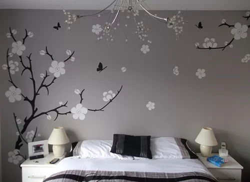 Large Flower Wall Stickers Tree Plum Blossom Wall Art Vinyl Wall Decals