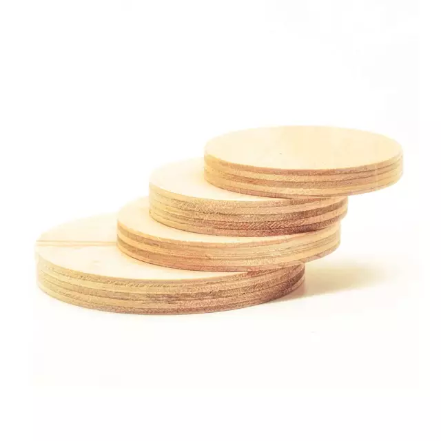Holzscheibe Rund Buche Holz Scheibe Sperrholz Kreis Platte Zuschnitt 6 8 10mm