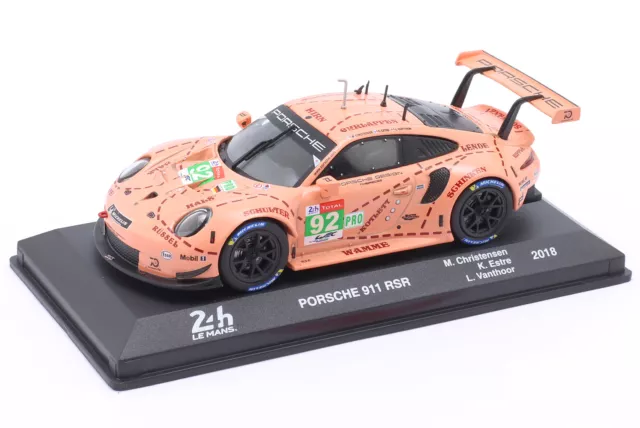 Porsche 911 RSR #92 Sieger LMGTE-Pro Klasse Pink Pig 24h LeMans 2018 1:43 Altaya