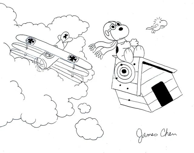 SNOOPY VS THE Red Baron Original Comic Art 3 £7.85 PicClick UK