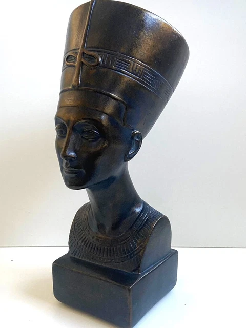 Busto Escultura Decorativa María Antonieta - Patina Arena, Yeso Armado 54cm (Réplica)