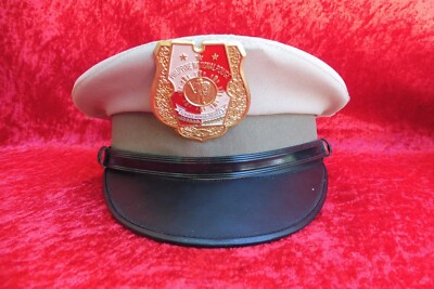 Barett Cipro Crest Vecchio Cappello Polizia Berretto con Visiera 