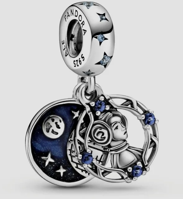 Authentic Pandora Star Wars Princess Leia Double Dangle Charm #799251C01 B70