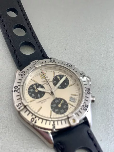 BREITLING 1884 WOMAN Watch B13689 Suisse Chronographe Working Used