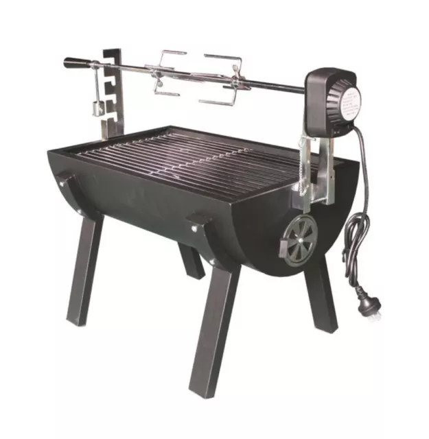 Jumbuck Rondo Small Charcoal Spit Roaster with 240V Electric Motor