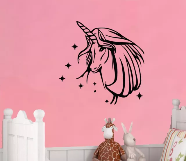 Unicorn Mystical Magical Horse Fantasy Wall Art Decal Sticker Picture Poster