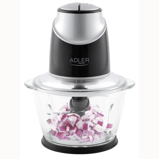 Hachoir Électrique Multifonction 3L avec 2 Bols (Inox et Verre) - ROUGE