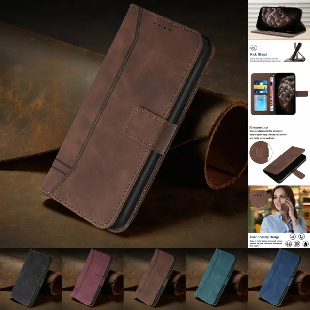 Wallet Leather Case For Samsung Galaxy S7 S8 S9 A13 A14 A15 A35 A55 5G Lot Cover