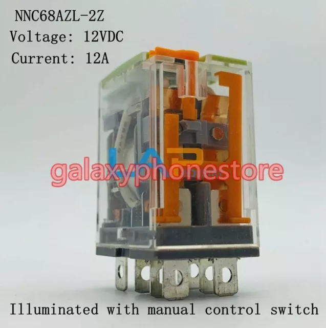 1PCS New For NNC NNC68AZL-2Z-12VDC Small Intermediate Relay 12A