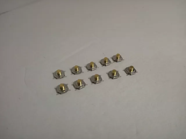 10x Pack Lot 4 x 4 x 3 mm Push Touch Tactile Momentary Micro Button Switch SMD