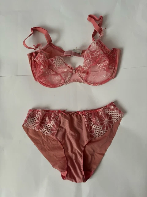 Ensemble Simone Pérèle 95A Rose - Soutien-gorge Push-up + Shorty Taille 3, Neuf Avec Étiquettes