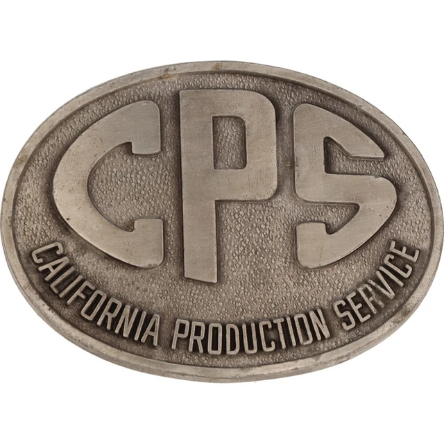 Cps Californie Production Service Oil Oilfield Gaz Signe Ad Vintage Belt Boucle