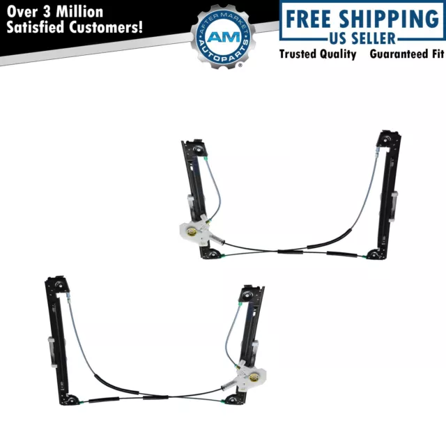 Power Window Regulators Front LH Left & RH Right Pair Set for Mini Cooper S