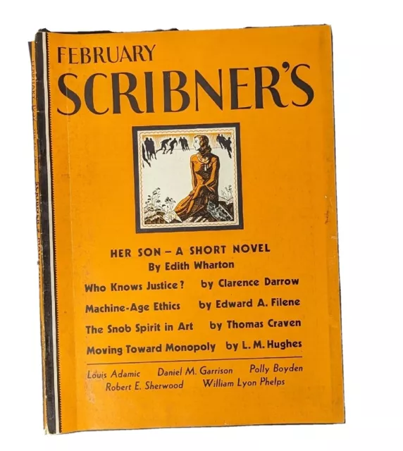 Scribner's Magazine Feb 1932 Issue Vol. XXL NO. 2 Machine Age Ethics