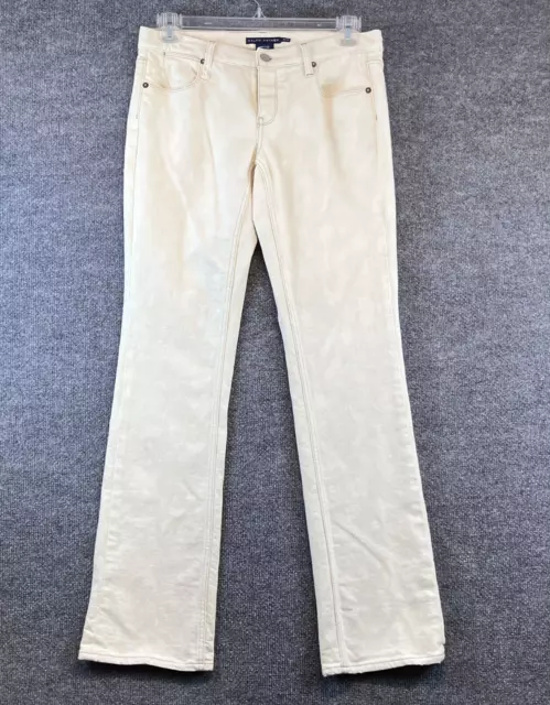 Ralph Lauren Jeans Women's 30x34 White Ivory Bootcut Denim Pants