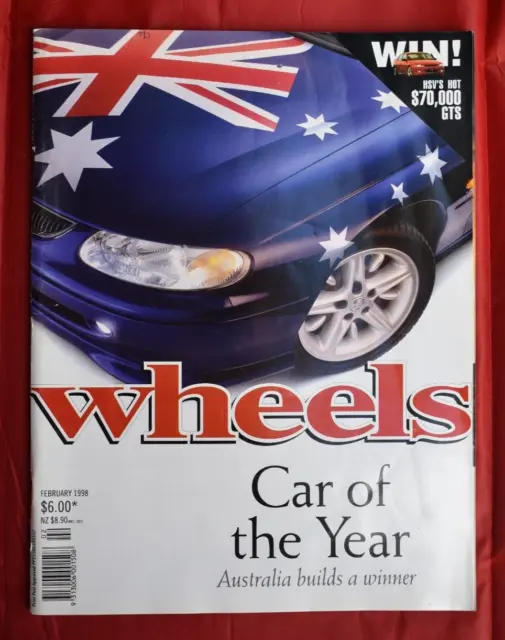 Wheels Feb 1998 Jaguar XJR & 1954 D-Type, Mazda MX-5, Holden Calais, Volvo S70