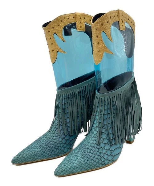 Yello Skeleton Cowboy Boots 23cm 9H869