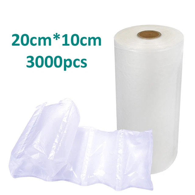 Inflated Air Pillow Cushion Bubble Film Roll 3000 Bubbles For Express logistics
