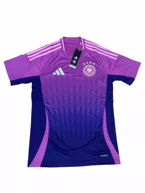 Adidas DFB 2024 Männer Auswärtstrikot Away EM 24 Pink Purple Sport Trikot Jersey