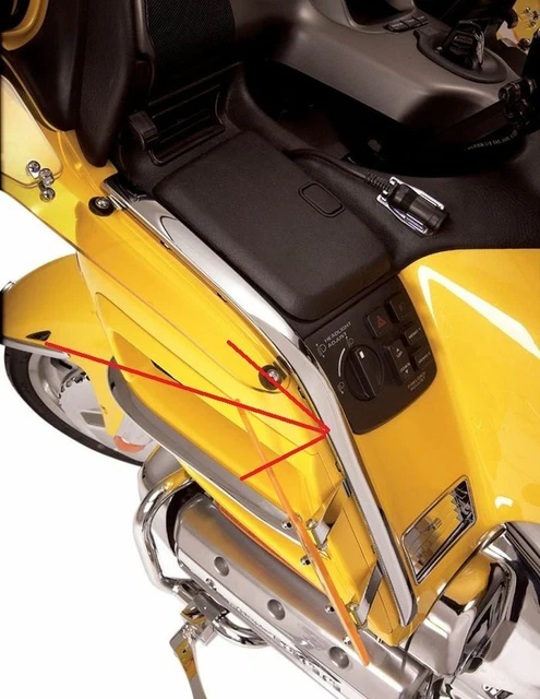 GL1800 GL 1800 Goldwing Gold Wing   Zierleisten   NEU!  2001-2011