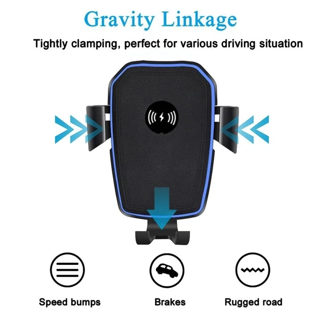 10W Wireless Charger Auto Handyhalterung mit Ladefunktion,Kfz Handy Halterung 3