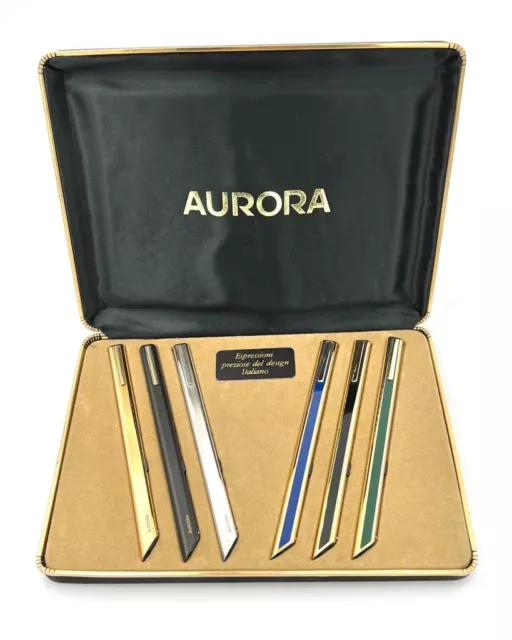 Aurora Thesi collection of 6 pens NEW pristine in case