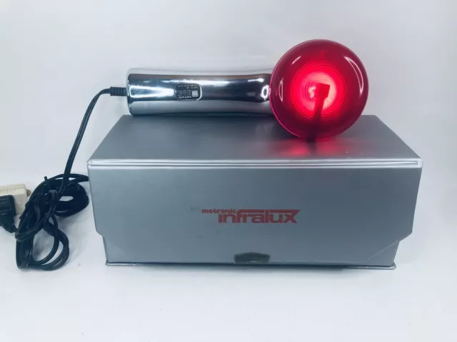 Lámpara de calor infrarroja Metronic Infralux PR-900 alivio del dolor terapia con estuche CHARLATANERÍA
