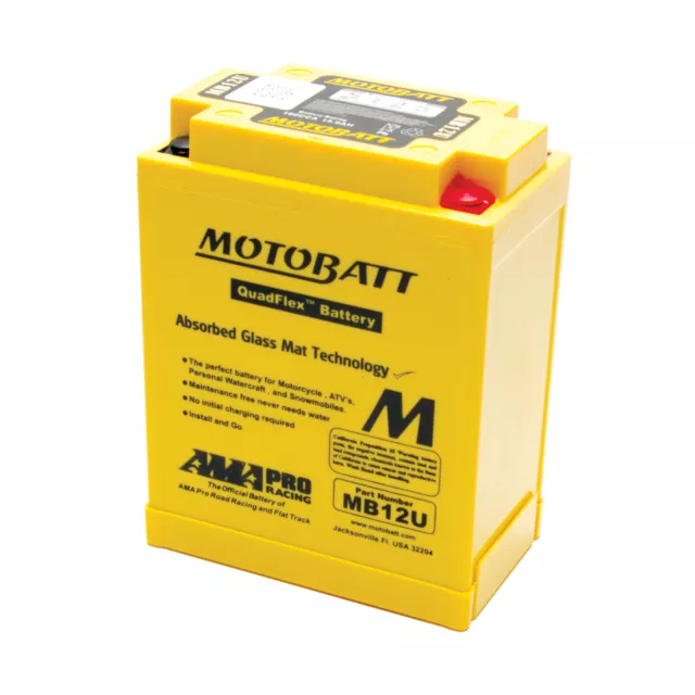 BMW Motobatt AGM MB12U battery F650 single G650GS