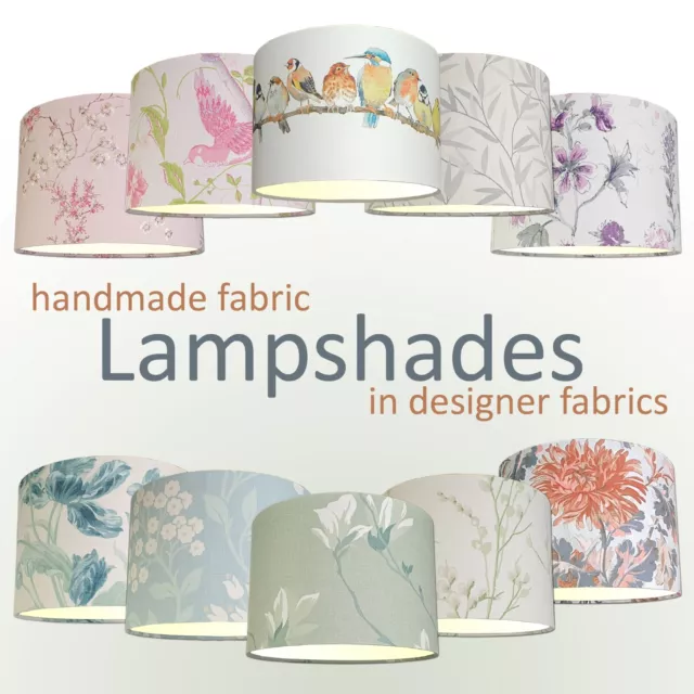 Lampshades in Laura Ashley Fabrics 30cm Drum Handmade * FREE UK DELIVERY *