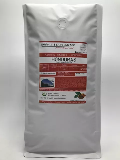 8oz/5lb - Honduras – Central America – Fresh Roasted To Order Coffee