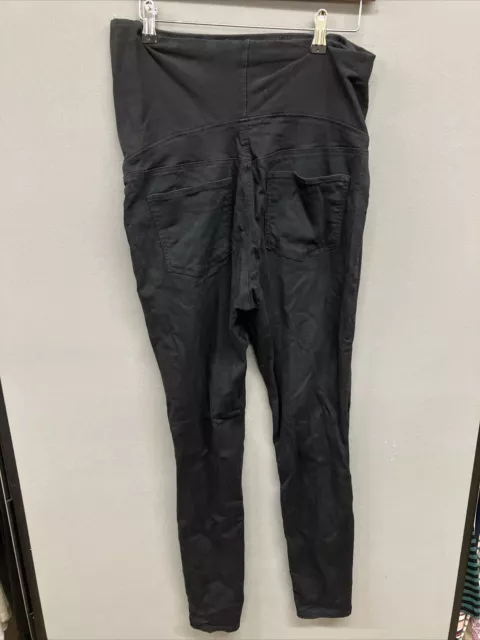 H&M Mama Black Maternity Trousers - UK Ladies Size M 2