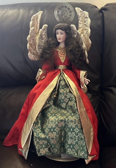 1991 Franklin Heirloom Doll "CHRISTMAS RENAISSANCE NOEL ANGEL" MINT Open Box