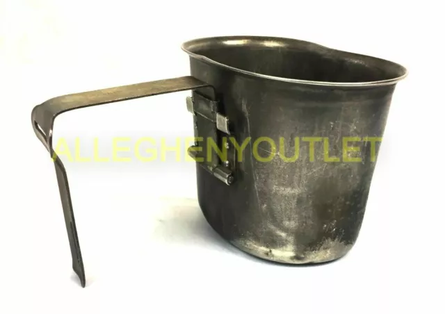 US Military Vintage WWII - Korean War - Vietnam Era Stainless Steel Canteen Cup