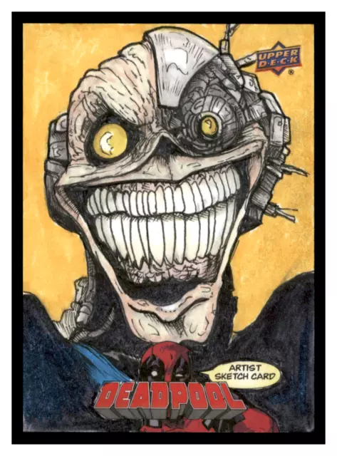 2019 Upper Deck UD Marvel Deadpool 1/1 Sketch Deathlok Gary Odd Edmund JS