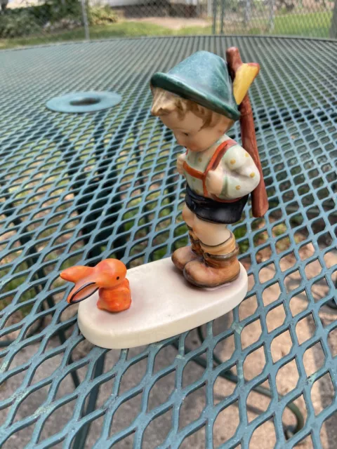 Hummel Goebel Sensitive Boy Hunter with Rabbit Figurine