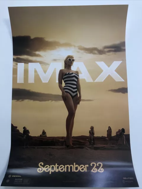 Barbie Limited Ed OFFICIAL IMAX NUMBERED x/1000 Movie Poster Print Margot Robbie