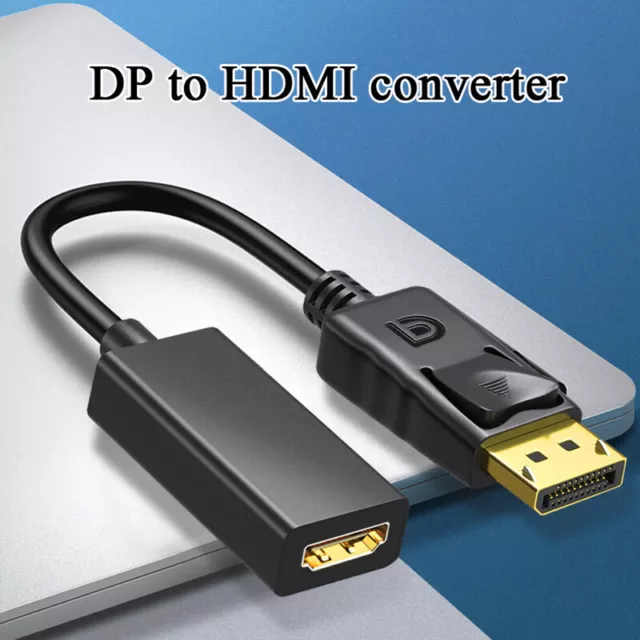 Vers HDMI Adaptateur Affichage Port Câble Convertisseur Dp Noir Mâle