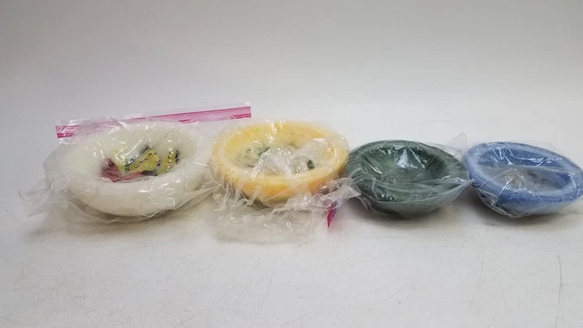 4 Assorted Size & Scent Habersham Wax Pottery Vessel, Flameless Candle Aroma